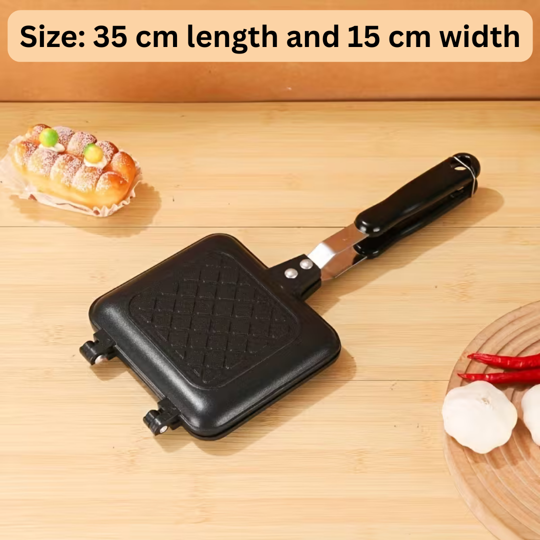 HOMERO Non-Stick Toasted Sandwich Maker Pan with Comfortable Non-Slip Handle