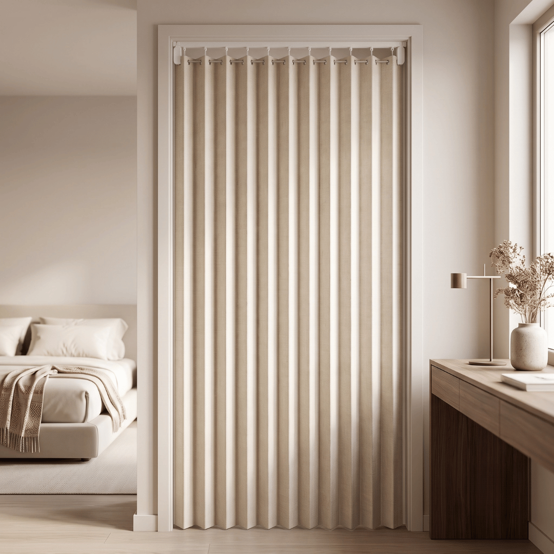 Accordion Style Magnetic Folding Door Curtain