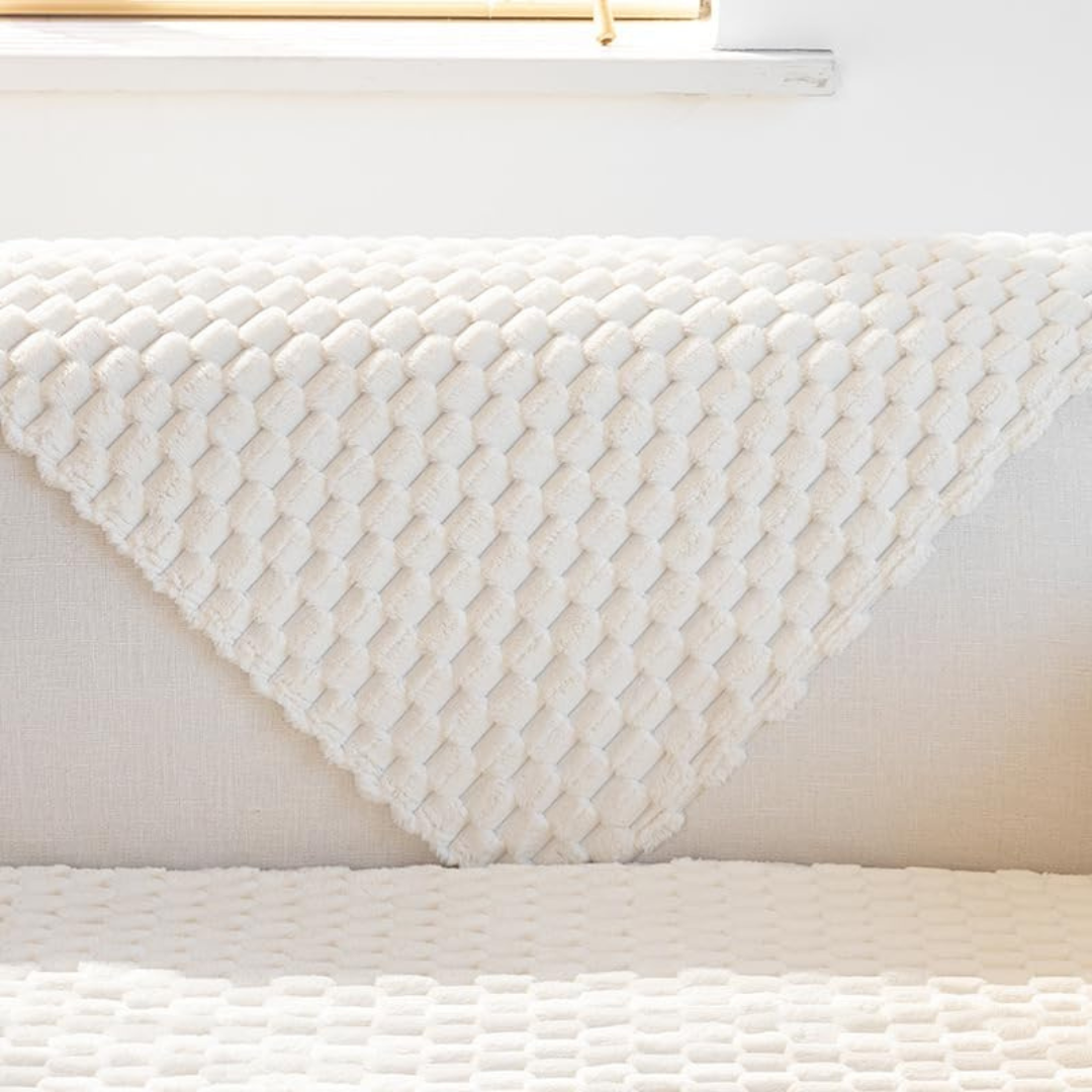 Luxury Honeycomb Plush Chenille Fabric Sofa Cover