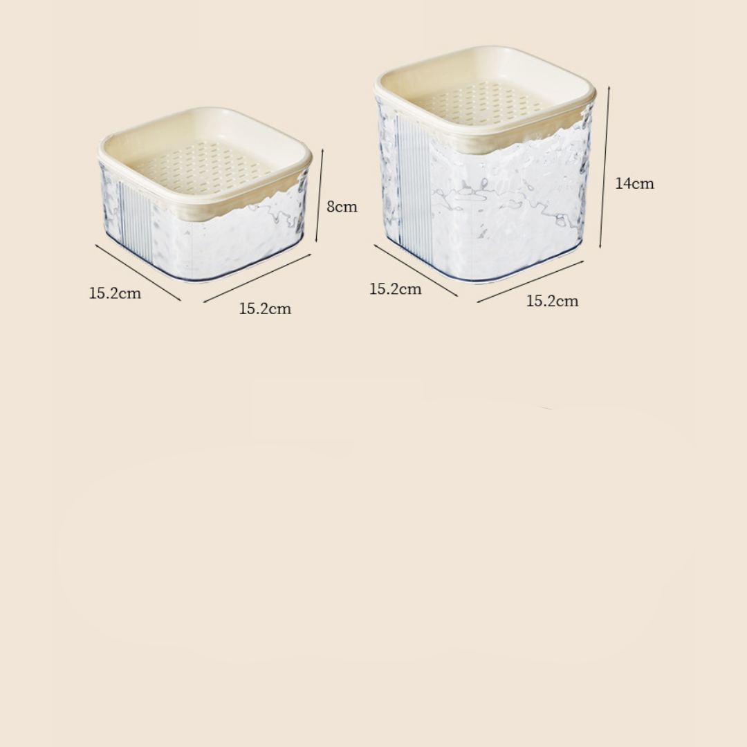 Multifunctional Desktop Can with Drain & Storage (Set of 2)