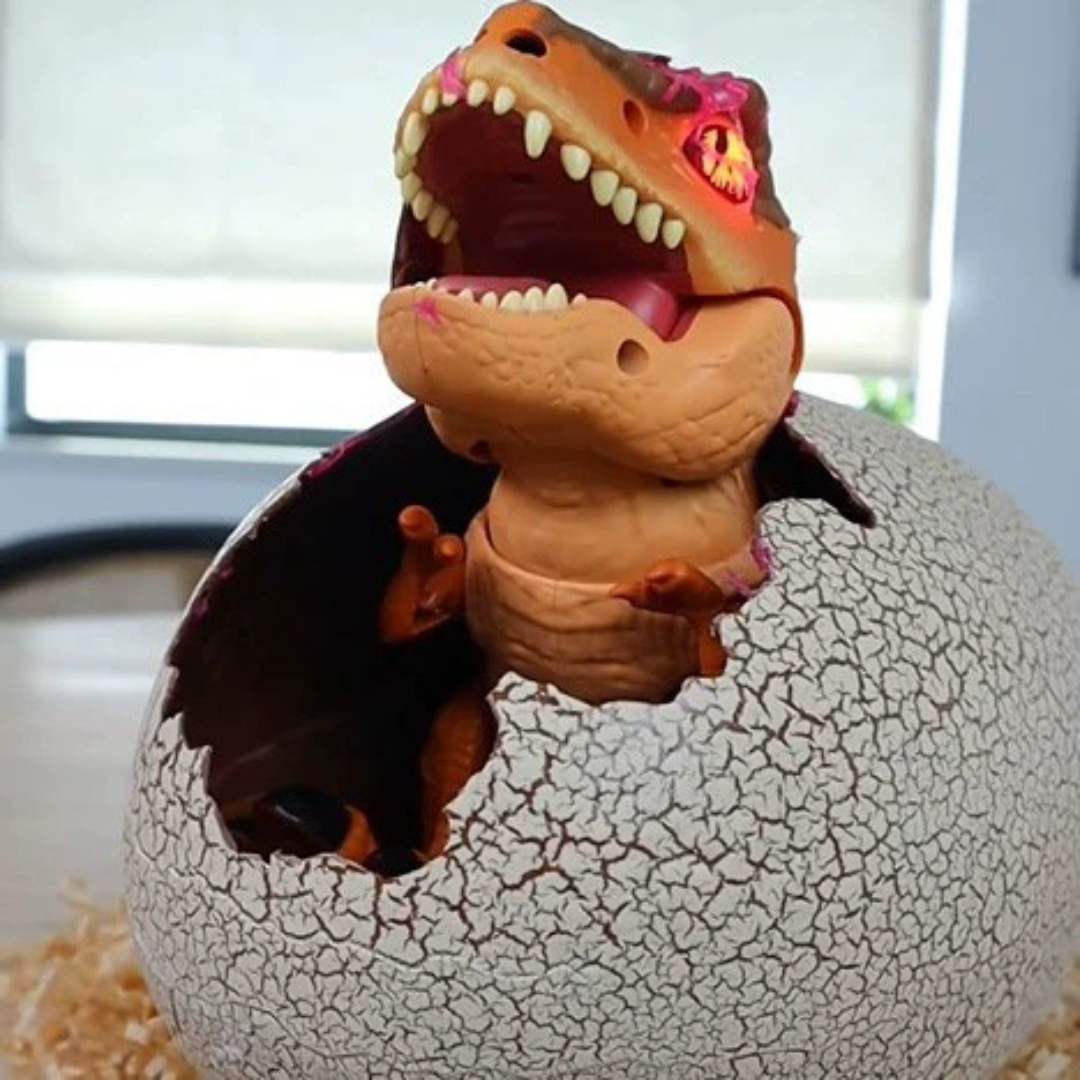 HOMERO Interactive Hatch Train Play 100+ Sounds Jurassic Dinosaur Toy