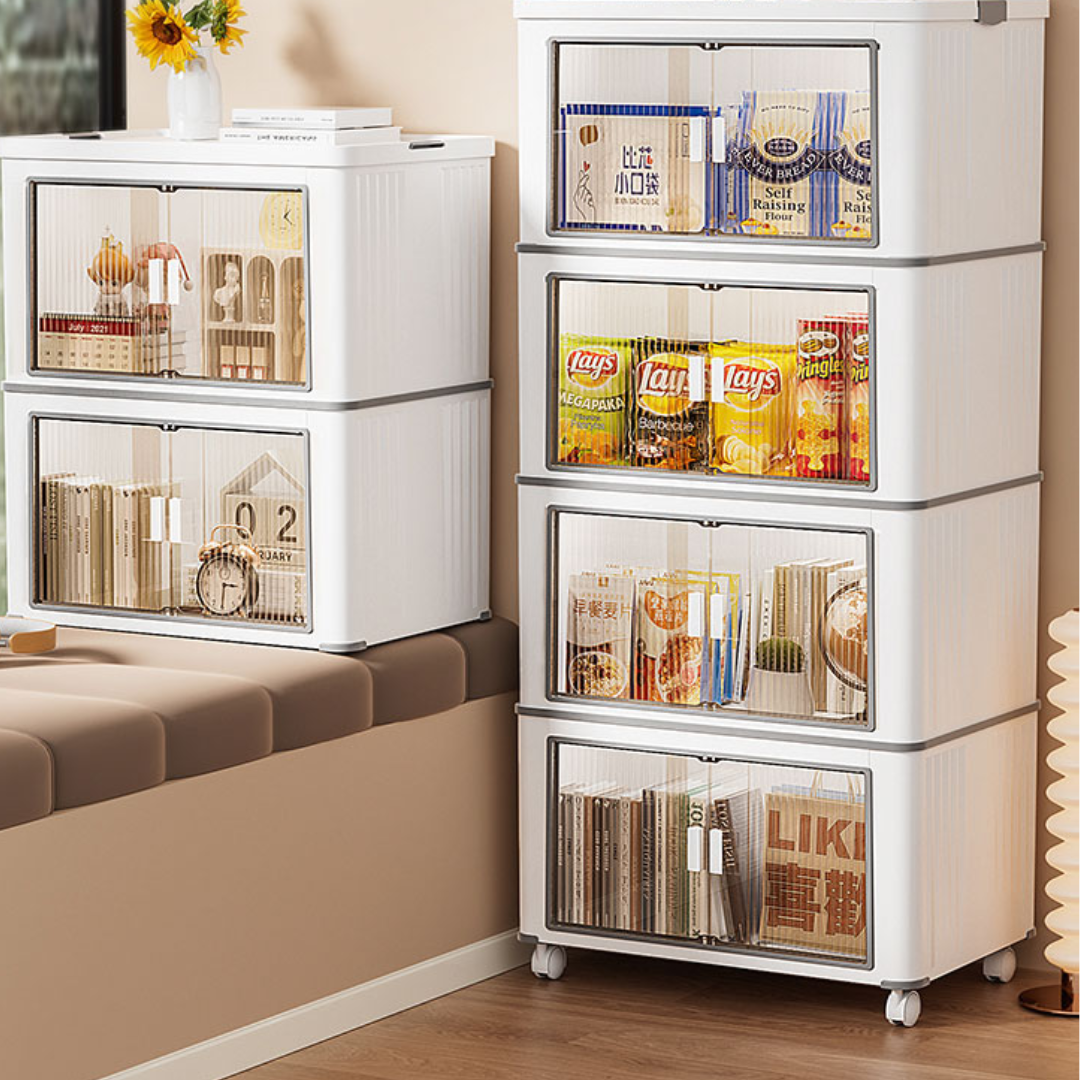 Stackable Multi-Layer Storage Cabinet