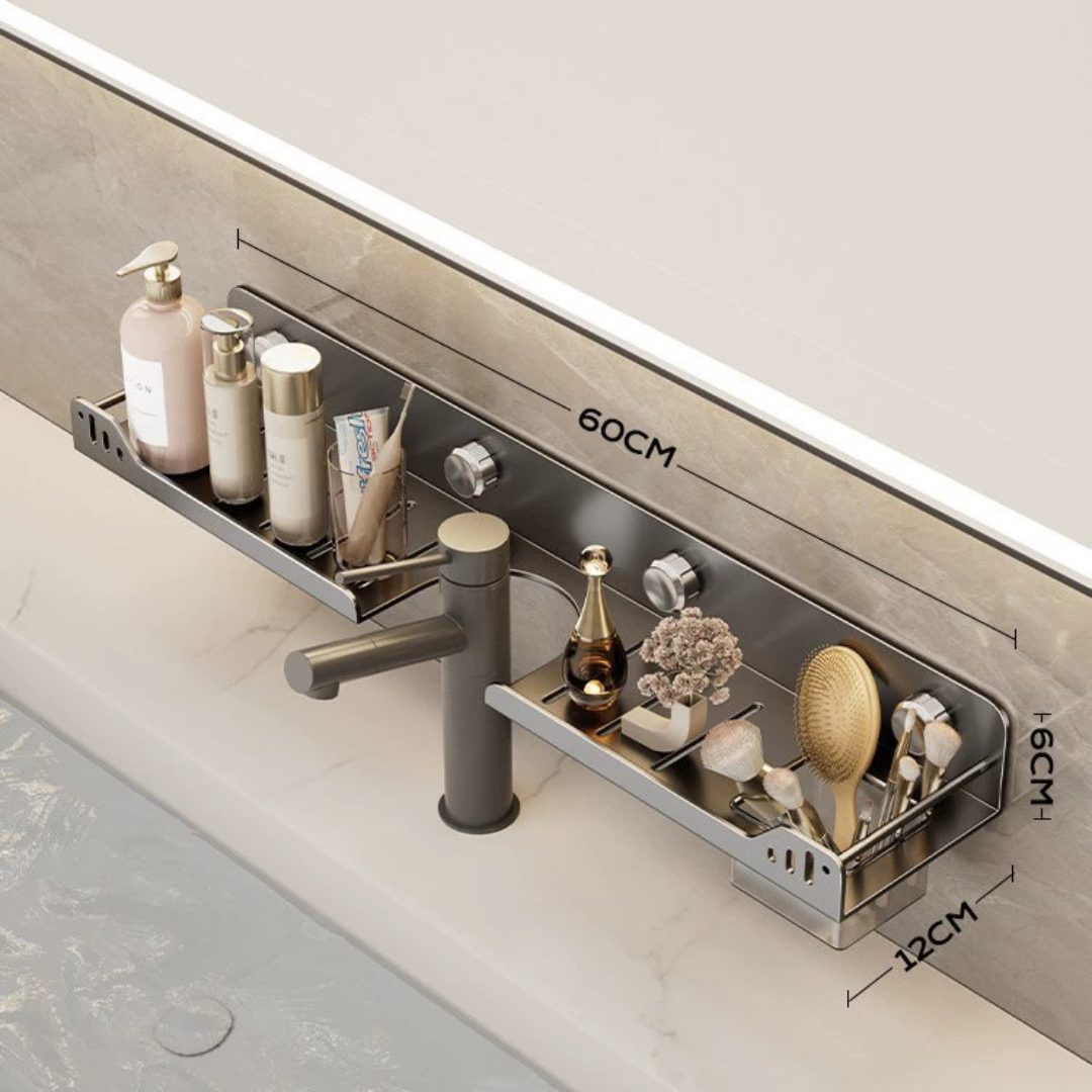 Multipurpose Suction Cup Shelf Drainage Storage Rack