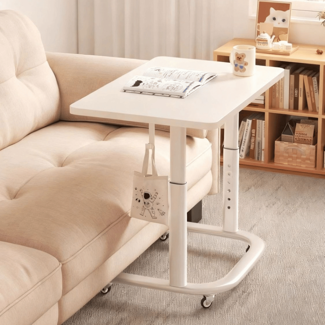 Homero Study Workstation Adjustable Height Mobile Desk