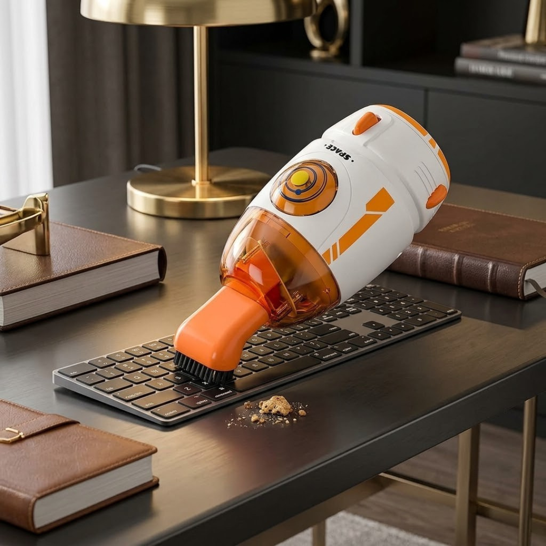 USB Rechargeable Mini Dust Vacuum Cleaner with Strong Suction