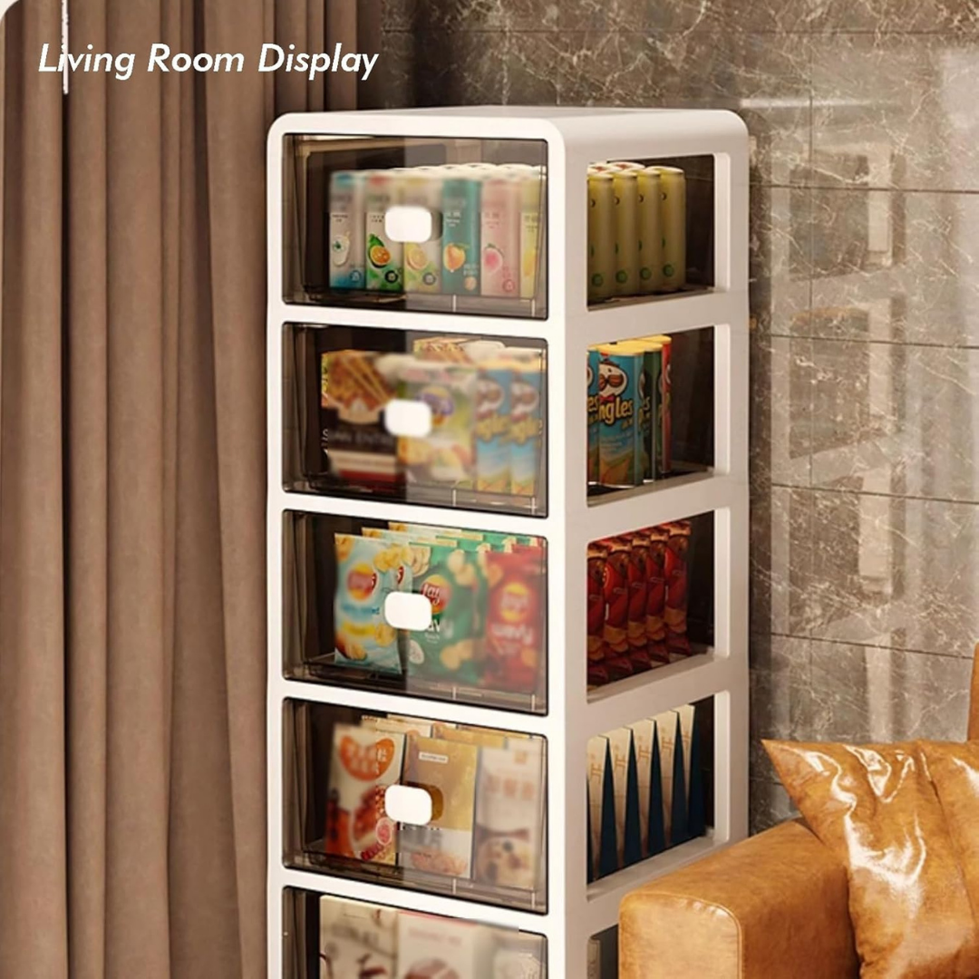 HOMERO Multi-Layer Plastic Drawer Mobile Slim Storage Cabinet