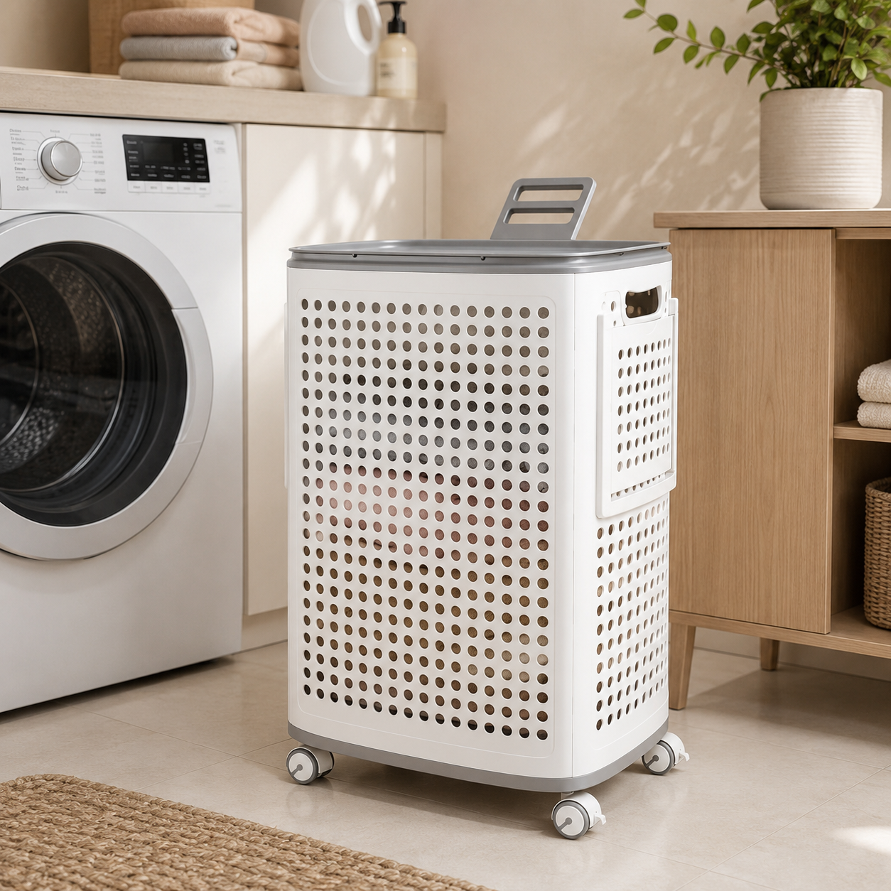 Multi Purpose Laundry Storage Basket with Wheels
