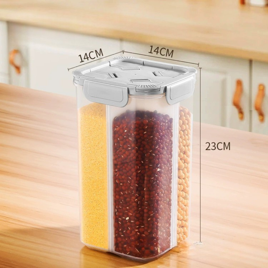 Multi Food Storage Four Compartment Airtight Container