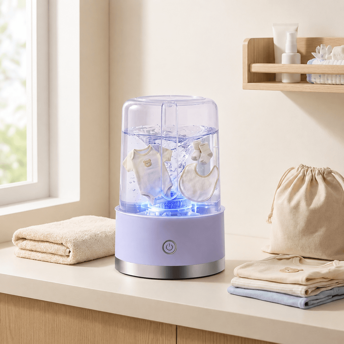 Travel Friendly Wireless Mini Washing Machine