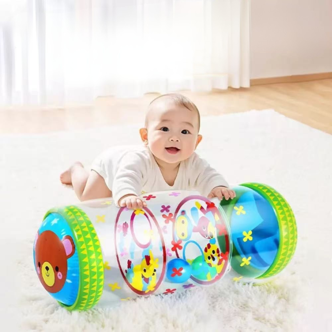 Anti Slip Inflatable Baby Development Activity Crawl Roller Toy