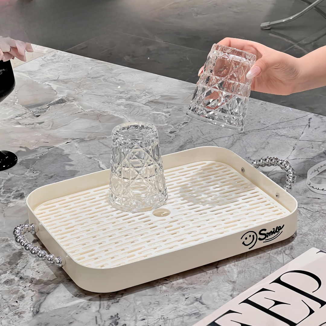 Elegance Detachable Double-Layer Acrylic Tea Tray