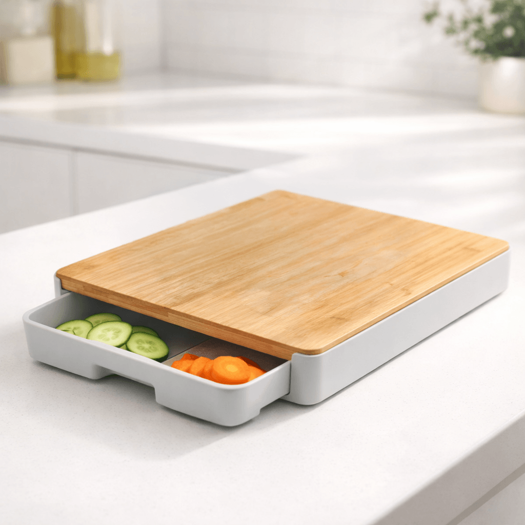 Homero Multipurpose Chopping Board with Removable Pull Out Drawer