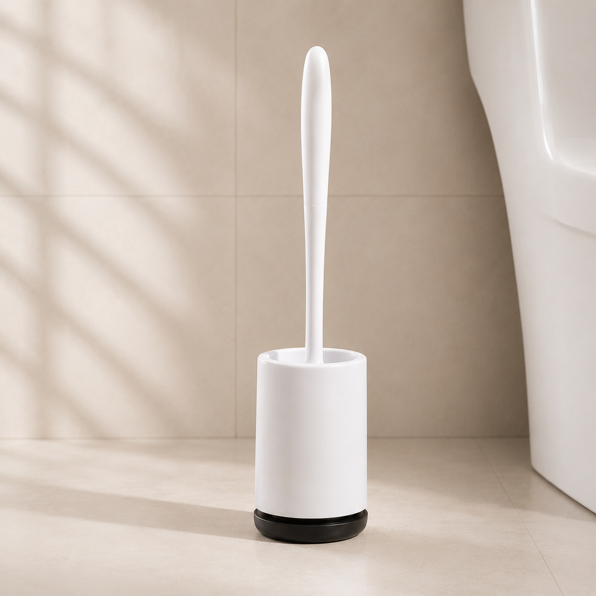 Wall Mounted Silicone Toilet Long Handle Cleaning Brush Set