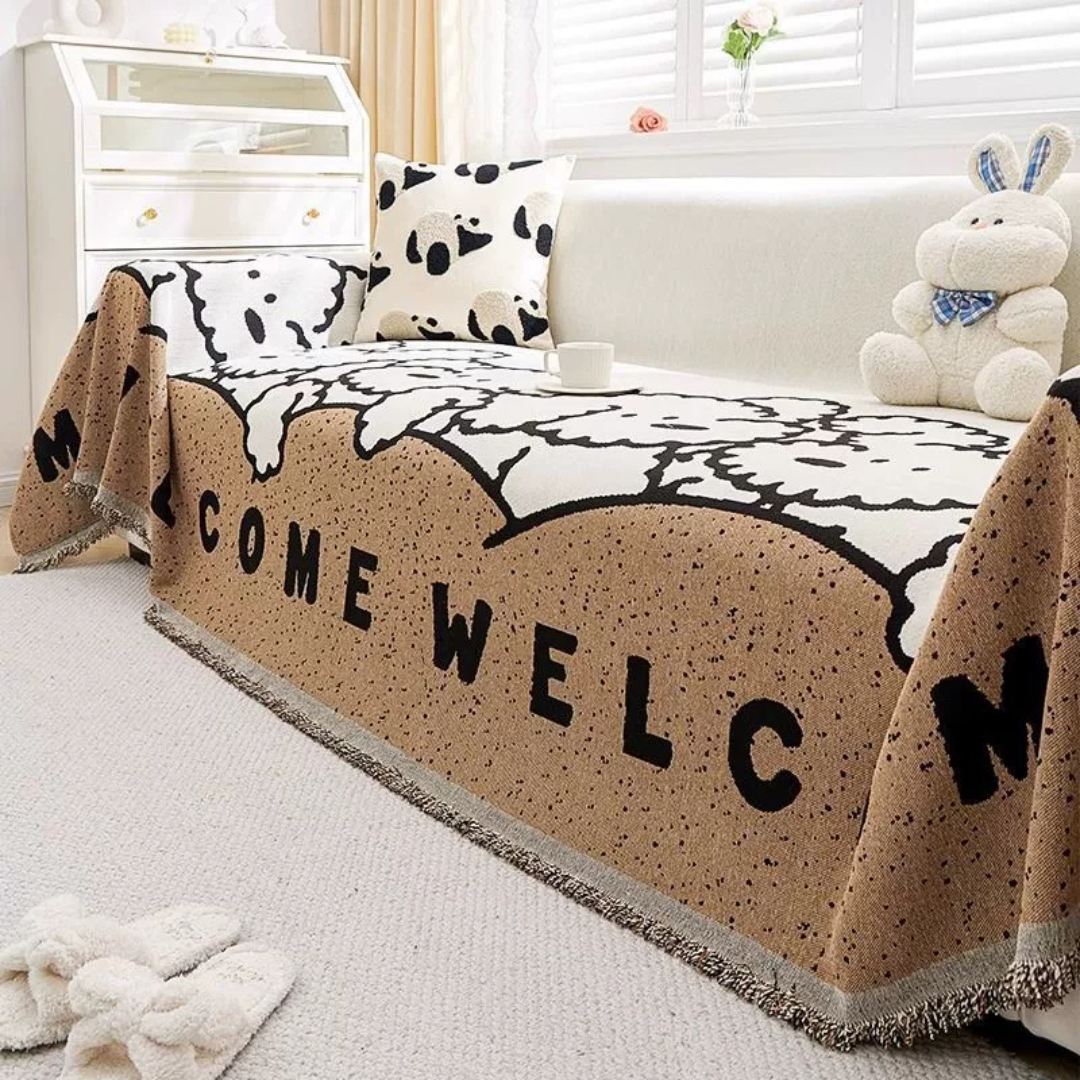 Premium Chenille Fabric Ultra-Soft Throw Sofa Cover