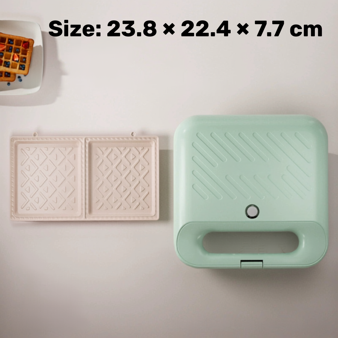 Electric Sandwich Maker with Fast Heating Non Stick Plates - 750W