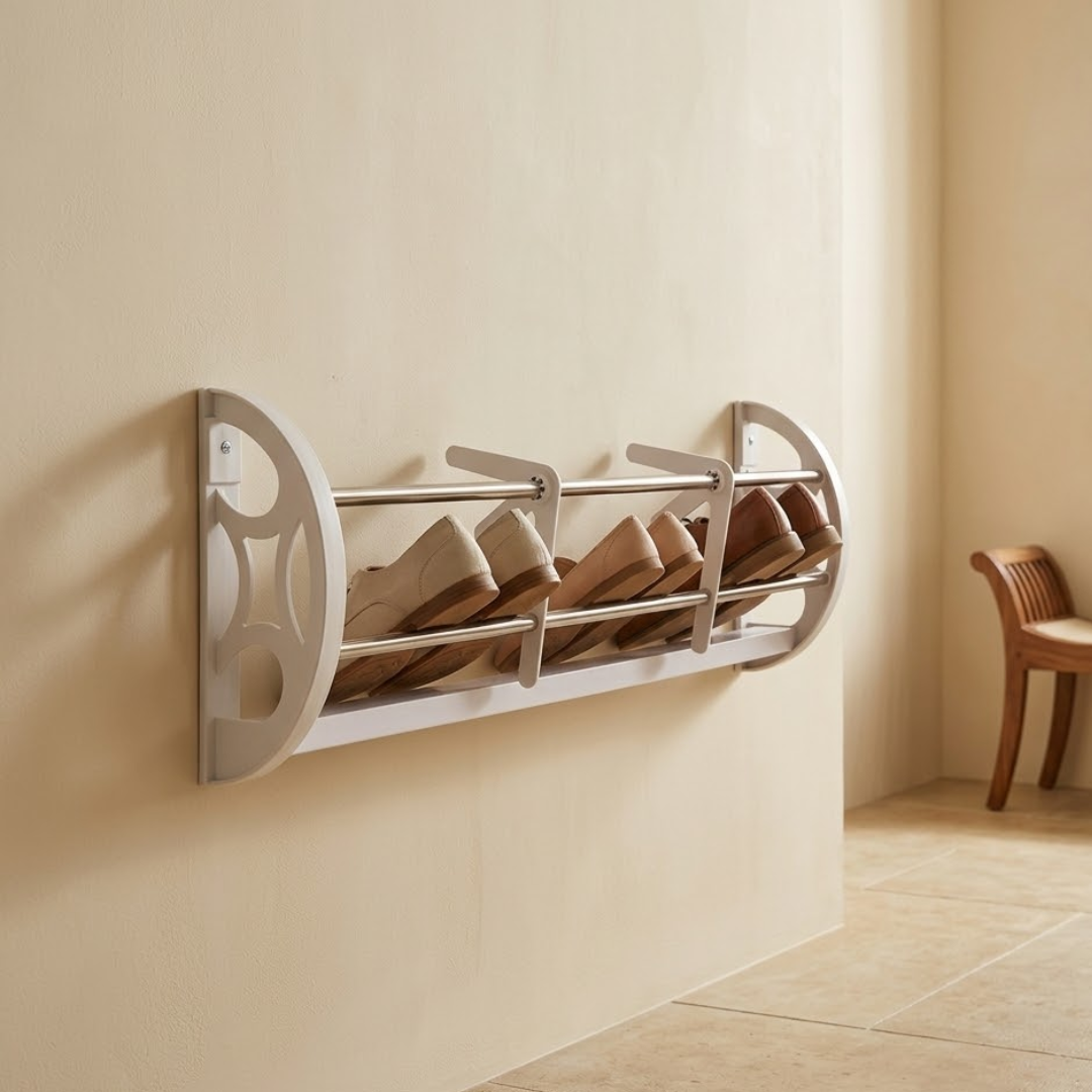 Durable Stainless Steel Wall Mounted Shoe Organizer