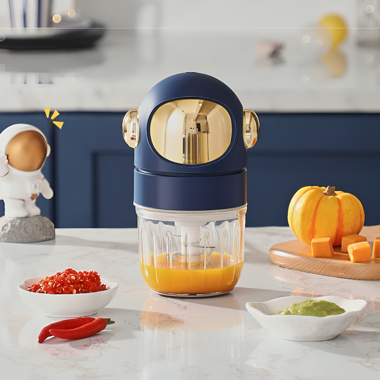 HOMERO 12-Blade Multipurpose High-Borosilicate Double Cup Food Chopper