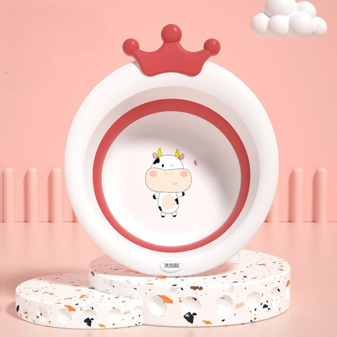Homero Cute Cartoon Baby Wash Basin with Durable Design