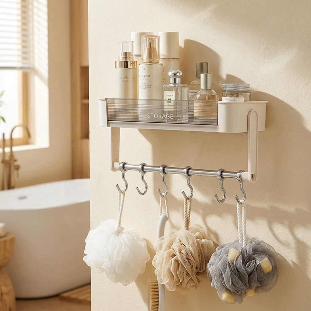 Multipurpose Wall Mounted Kitchen Bathroom Organizer
