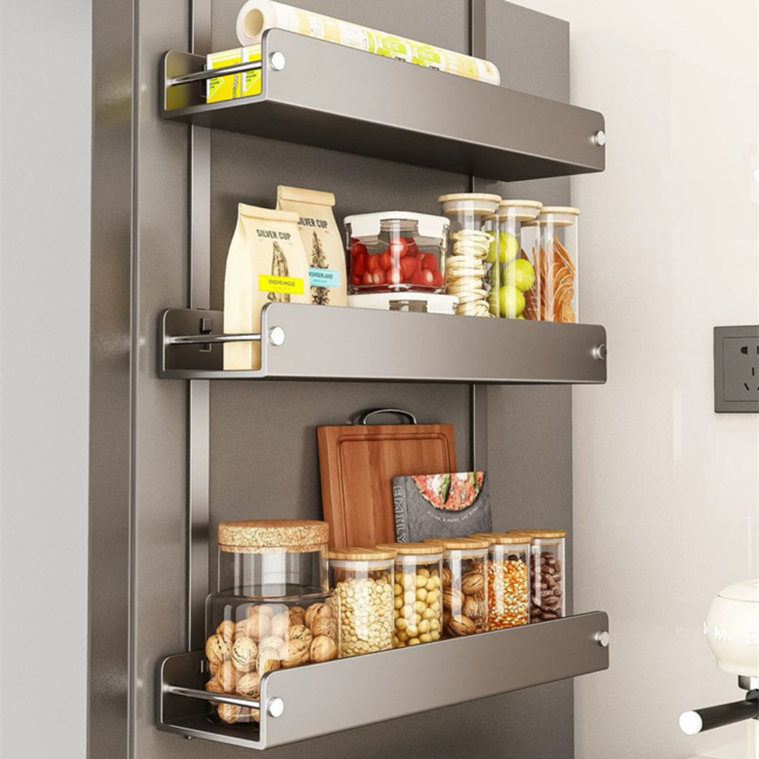 Multi-Layer Carbon Steel Refrigerator Side Storage Rack