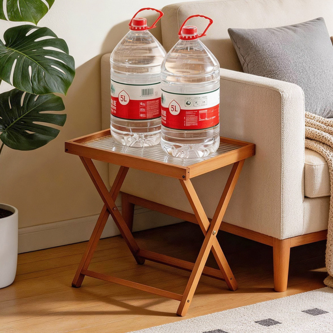 Multipurpose Foldable Table with Detachable Acrylic Tray