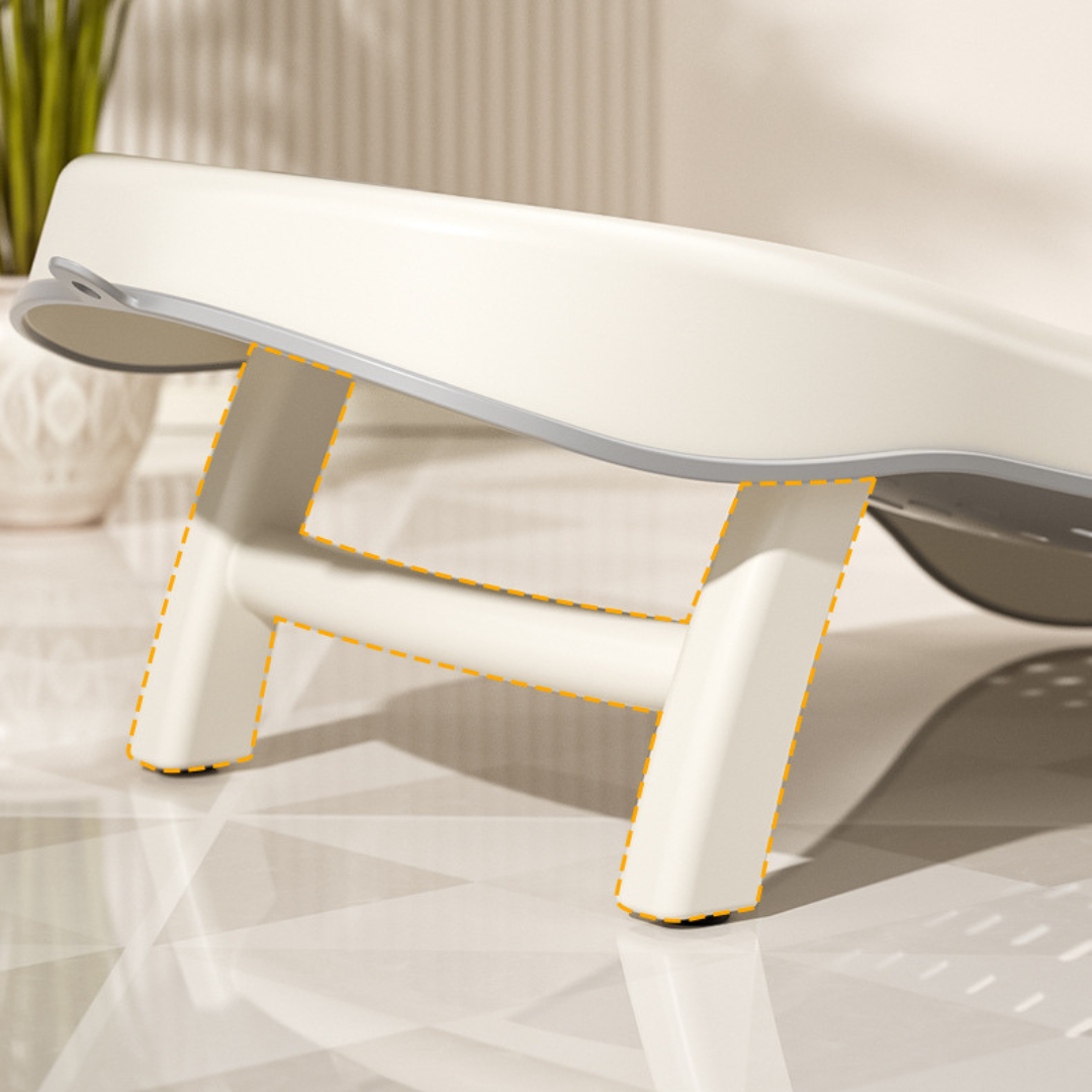 Foldable Baby Bath Comfortable Seat Support with Anti-Slip Base