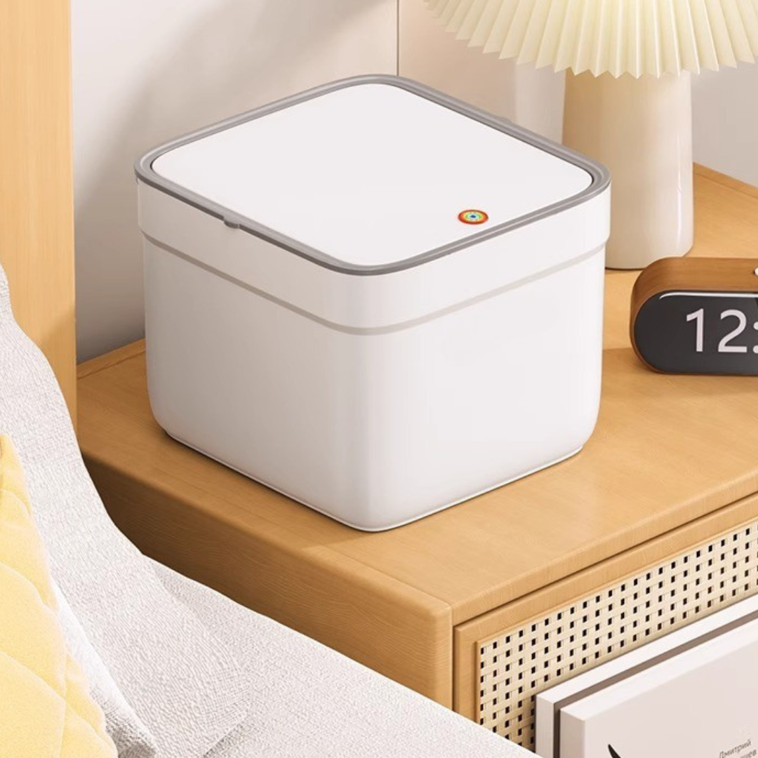 HOMERO Elegant Compact Design Mini Desktop Trash Can - 2.4L Capacity