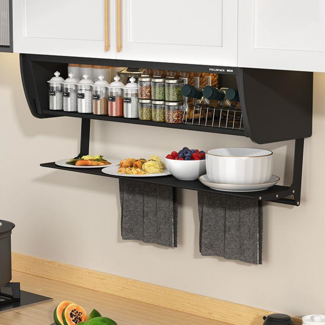 Foldable Multi-Function Kitchen Cabinet