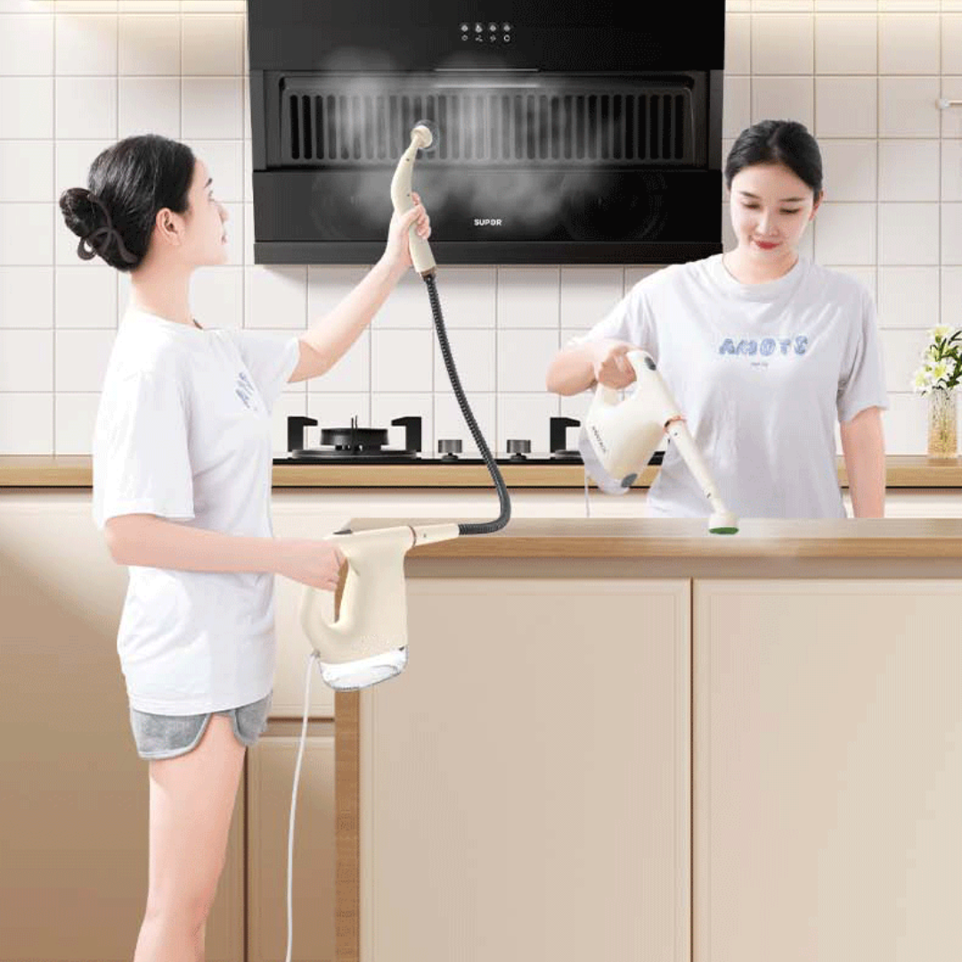 Portable Handheld Chemical Free Powerful Steam Cleaning Set