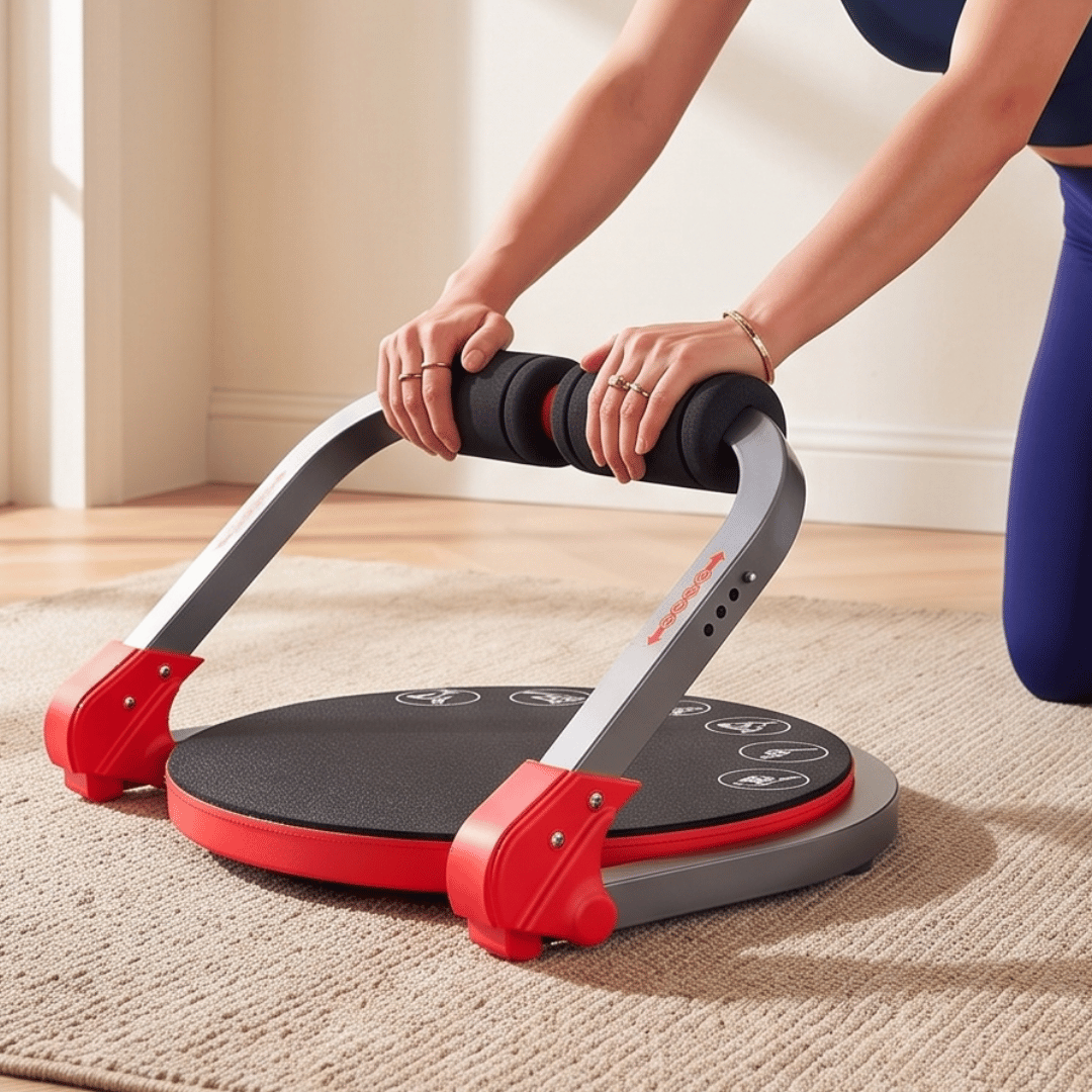Adjustable Full Body Abdominal Workout Machine with Automatic Rebound