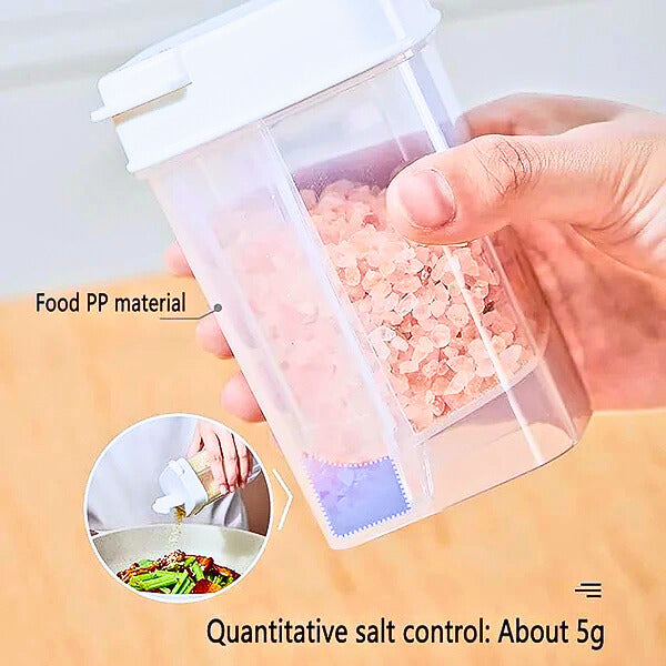 2-in-1 Multipurpose Seasoning Jar with Removable Partition