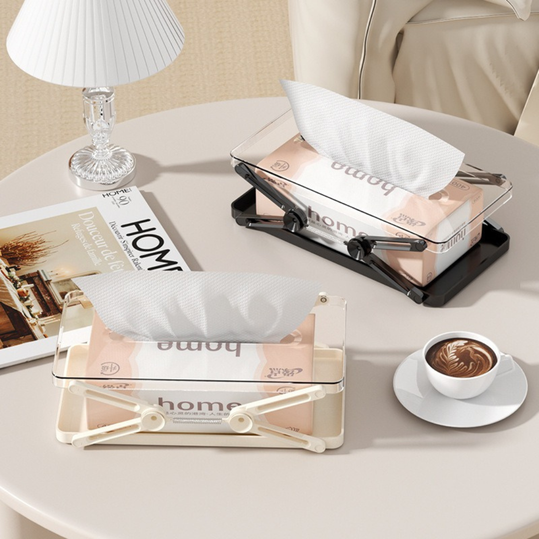 Premium Spring Lift Anti Slip Base Tissue Box