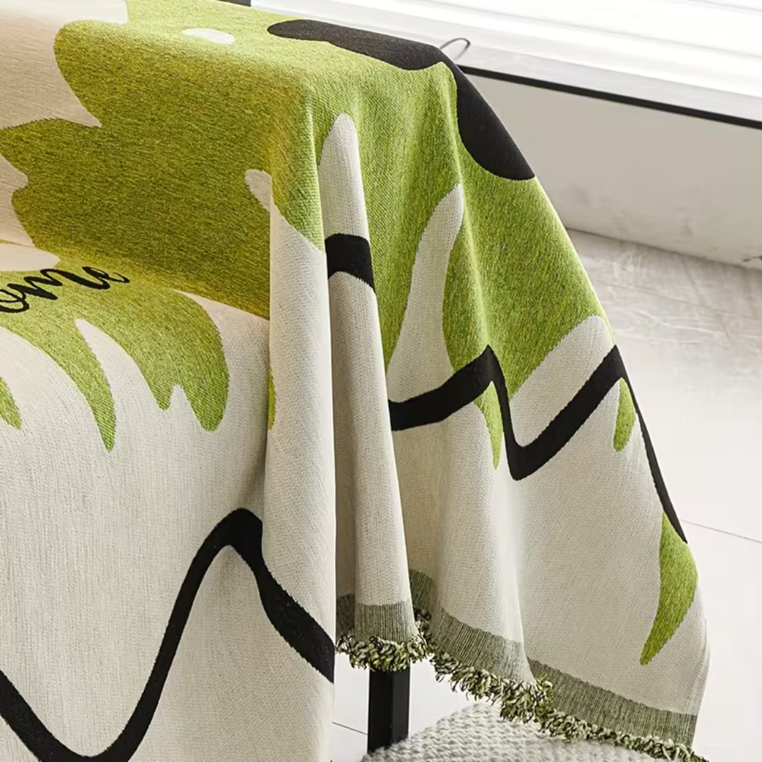 Luxury Reversible Rich Texture Wrinkle Resistant Chenille Fabric Throw Sofa Cover