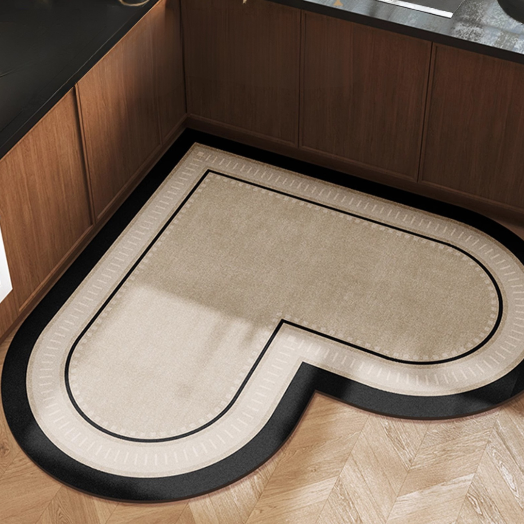 Ultra-Absorbent Suede Kitchen Mat with Non-Slip Rubber Base