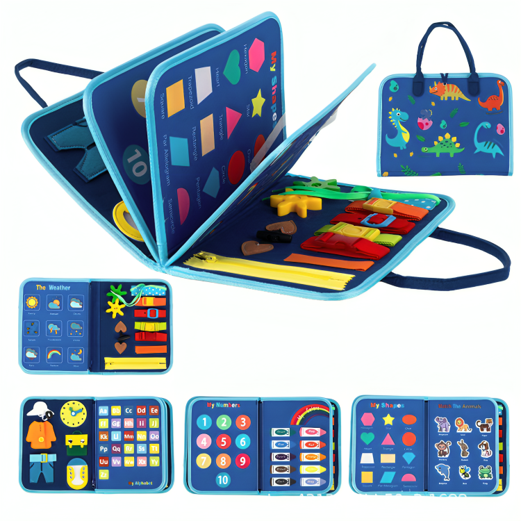 Homero Montessori Busy Board for Toddlers with Interactive Learning Activities