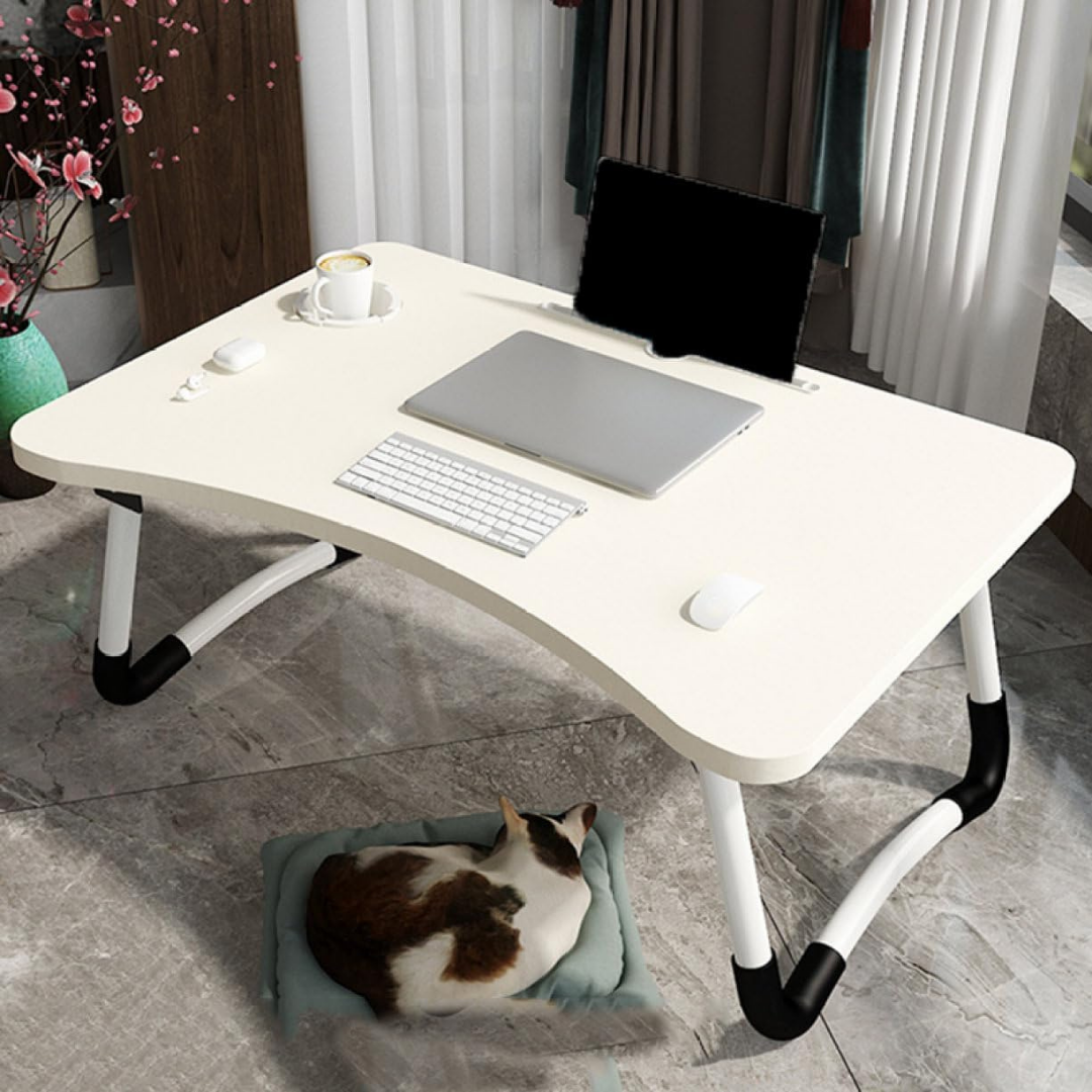 Multipurpose Utility Wooden Laptop Bed Folding Study Desk