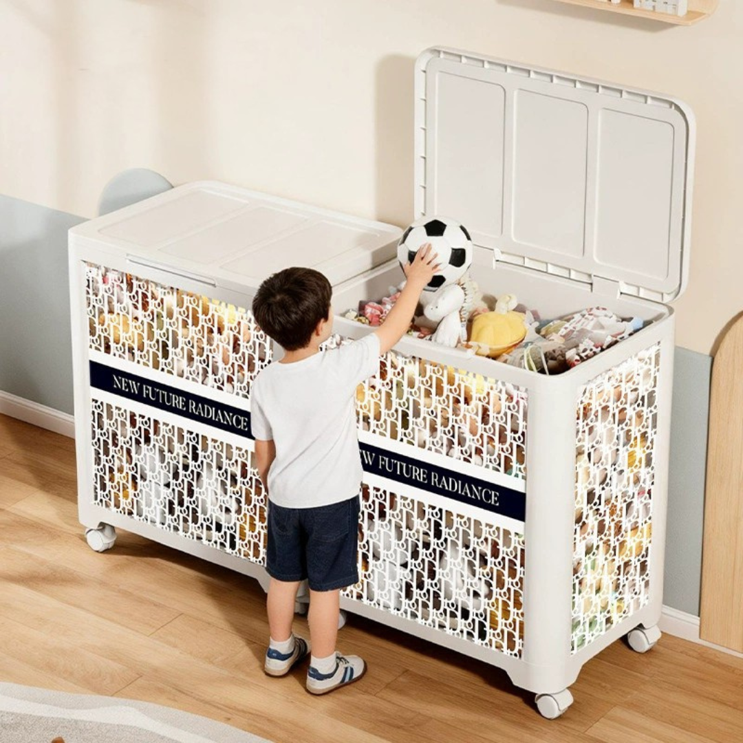 Flip Top Large Capacity Multi Functional Storage Box