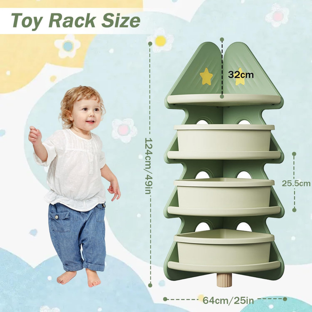 HOMERO 4-Layer Tree Shaped Space Saving Storage Rack