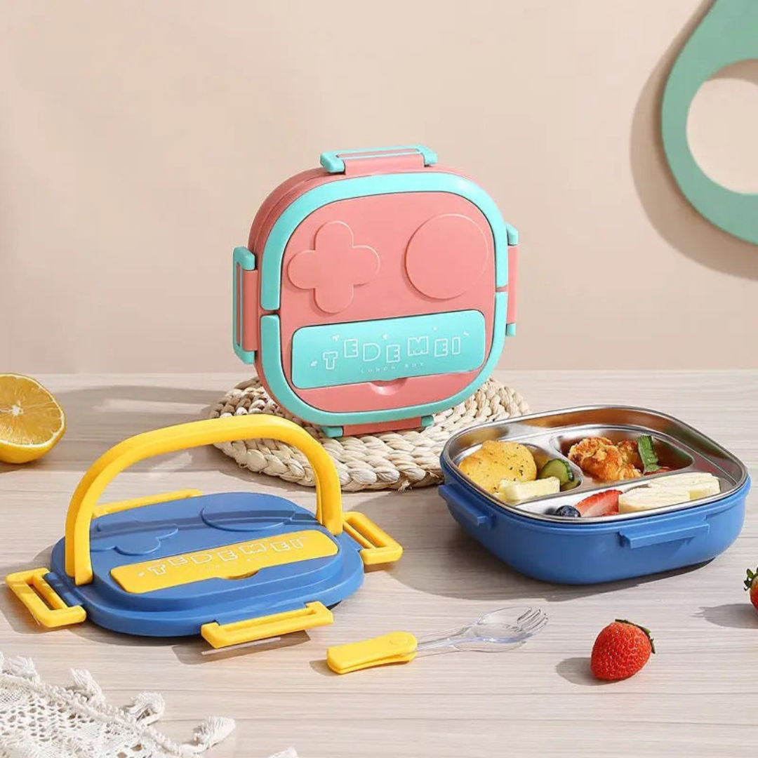3 Compartment Stainless Steel Leakproof Bento Lunch Box
