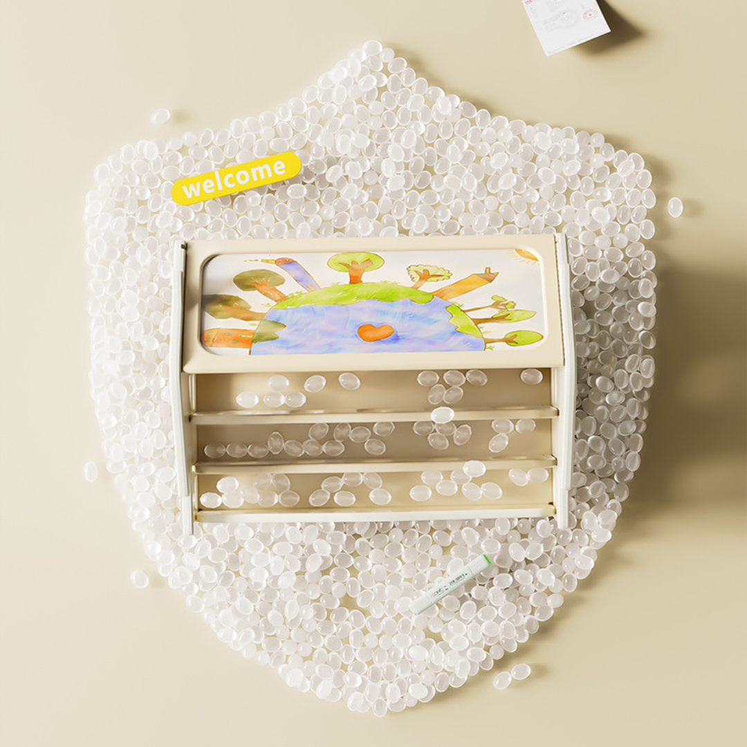 3-Layer Multi-Functional Kids Desktop Organizer with Drawing Board