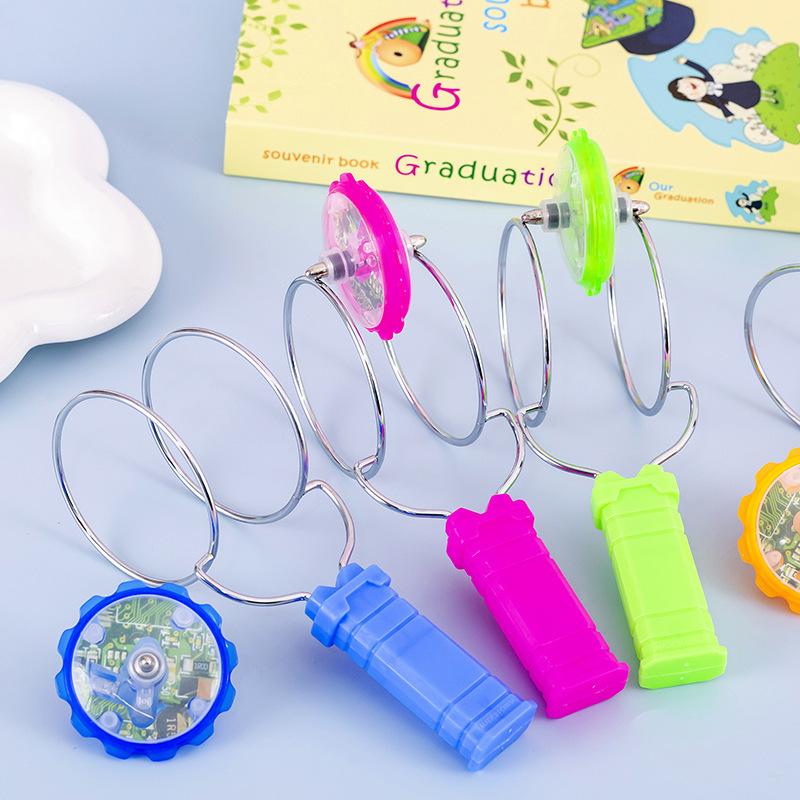 Homero Colorful Light Fun Magnetic Flashing Gyro Wheel Toy Set