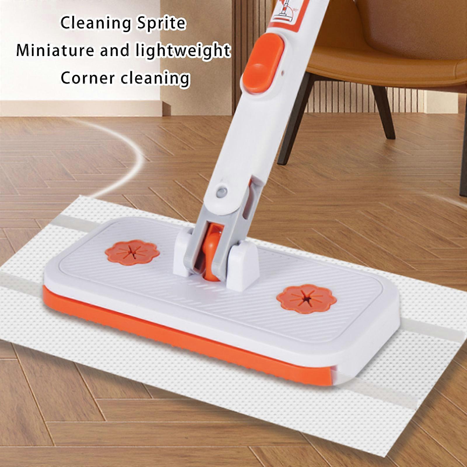 Dry Wet Cleaning Floor Mop with Flexible Clip and Washable Cloth