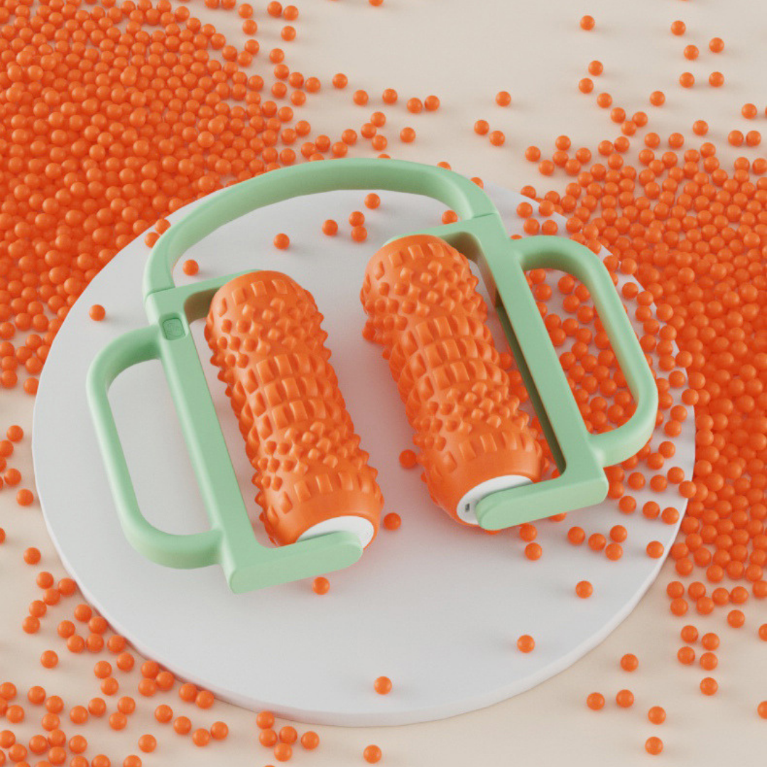 HOMERO Soft Silicone Material Deep Fascia Silicone 3D Massage Roller