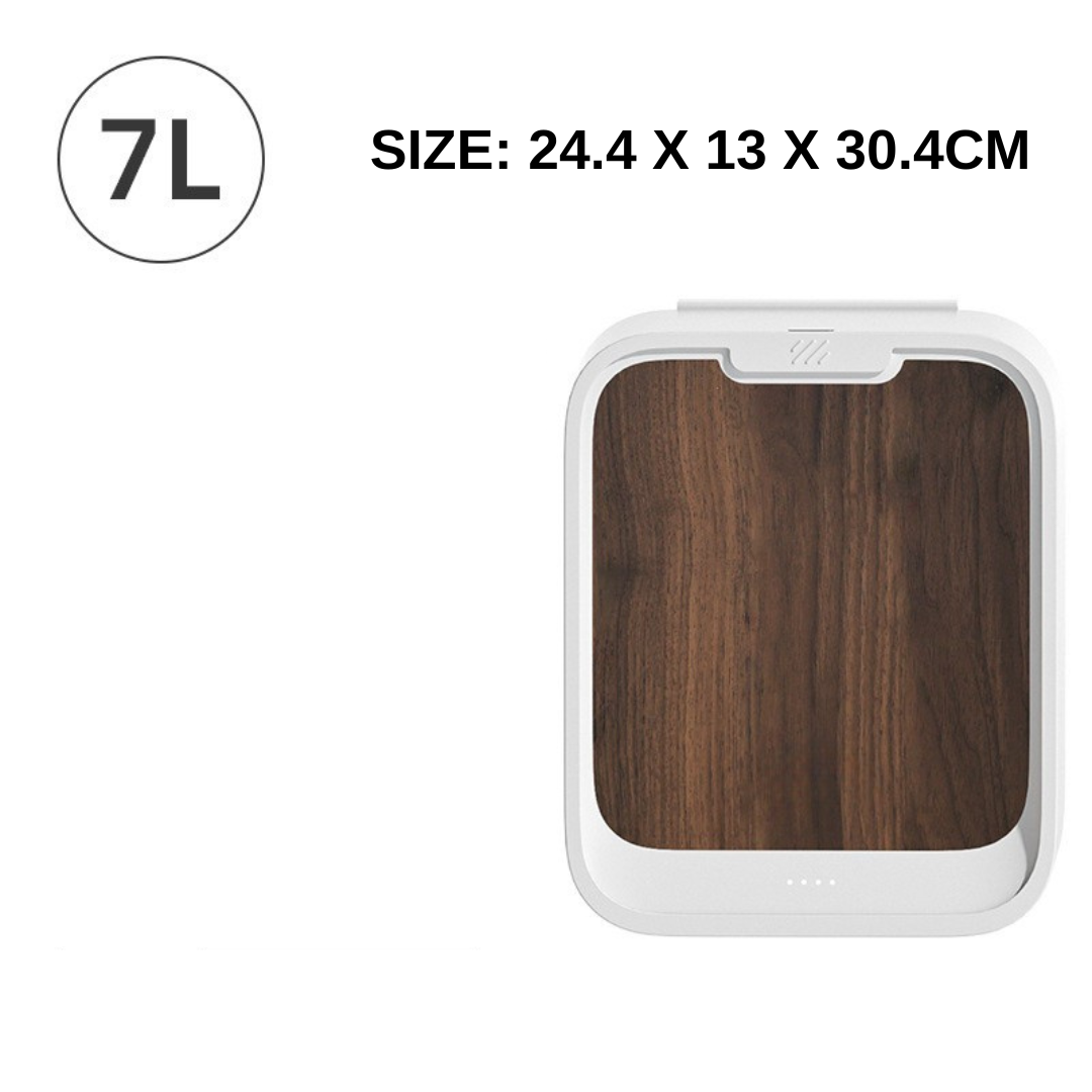 Touch-Free Wall-Mounted Trash Bin with Smart Sensor Lid