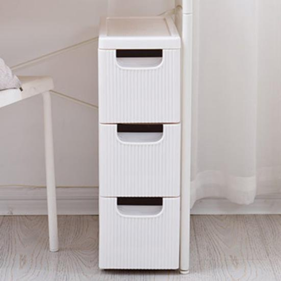 HOMERO Multipurpose Slim Drawer Storage Cabinet with Wheels