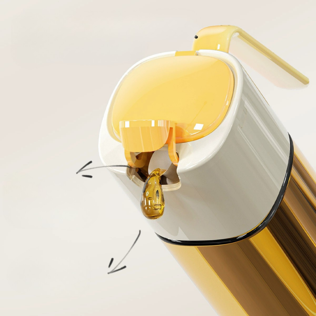 HOMERO Automatic Opening Closing Oil Dispenser Premium Glass - 500ml Design