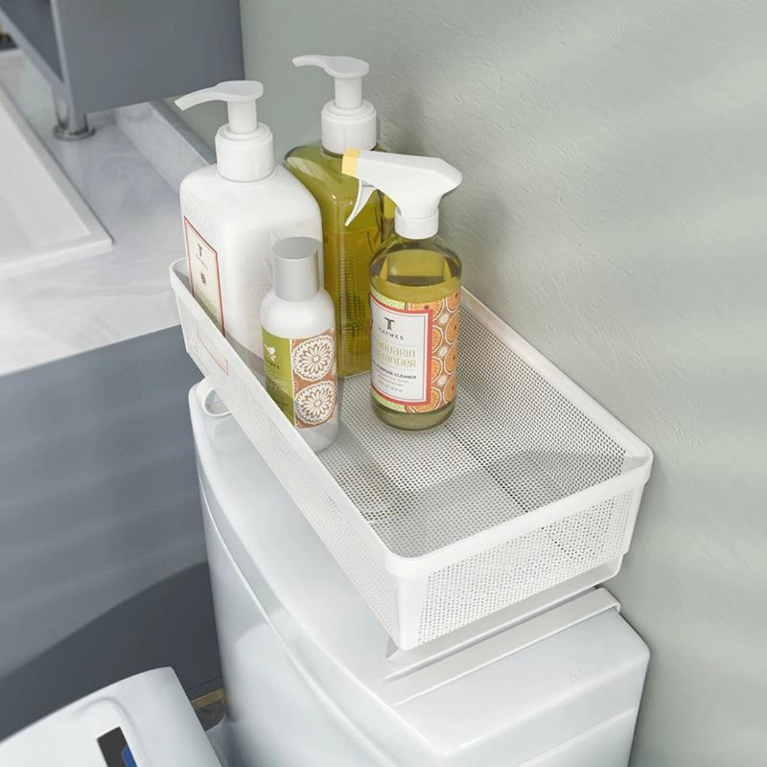 Homero Premium Carbon Steel Bathroom Mesh Design Multipurpose Storage Organizer