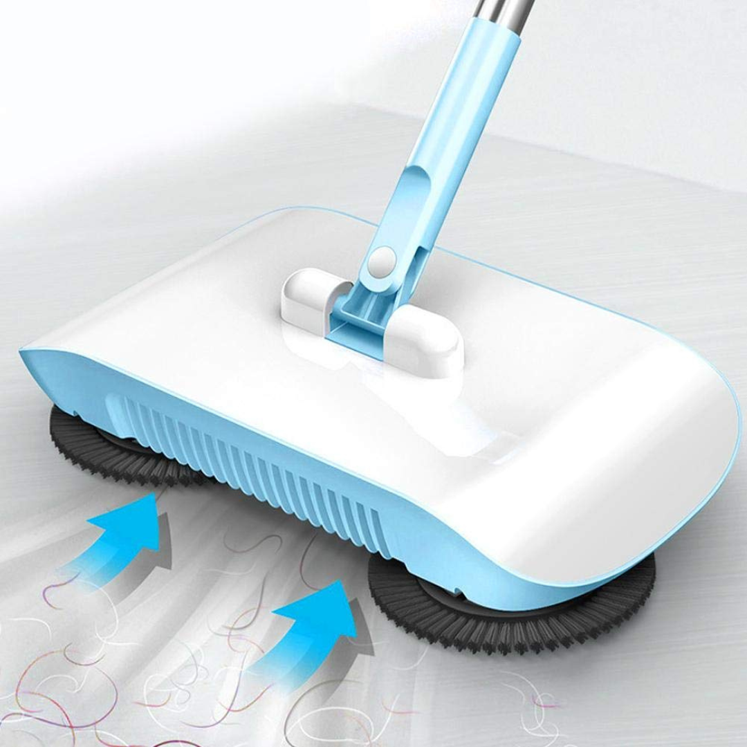 3 in 1 Hand Push Sweeper Mop Broom with Dustbin Household Floor Cleaning Tool