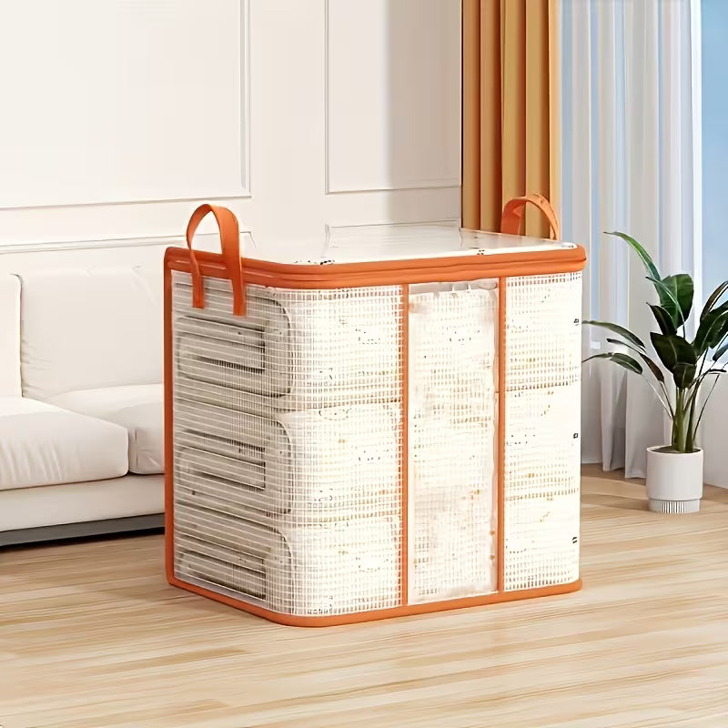 Multi-Use Transparent PVC Storage Bag with Zipper