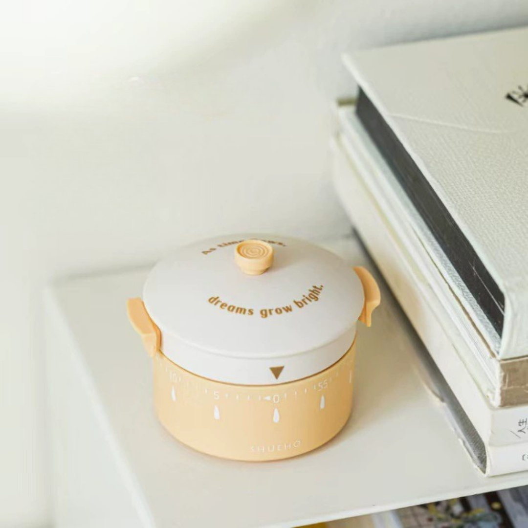 Cute Mechanical Wind-Up Precision Manual Dial Kitchen Timer - 60 Minute